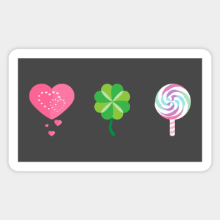 Love, Luck and Lollipops Sticker